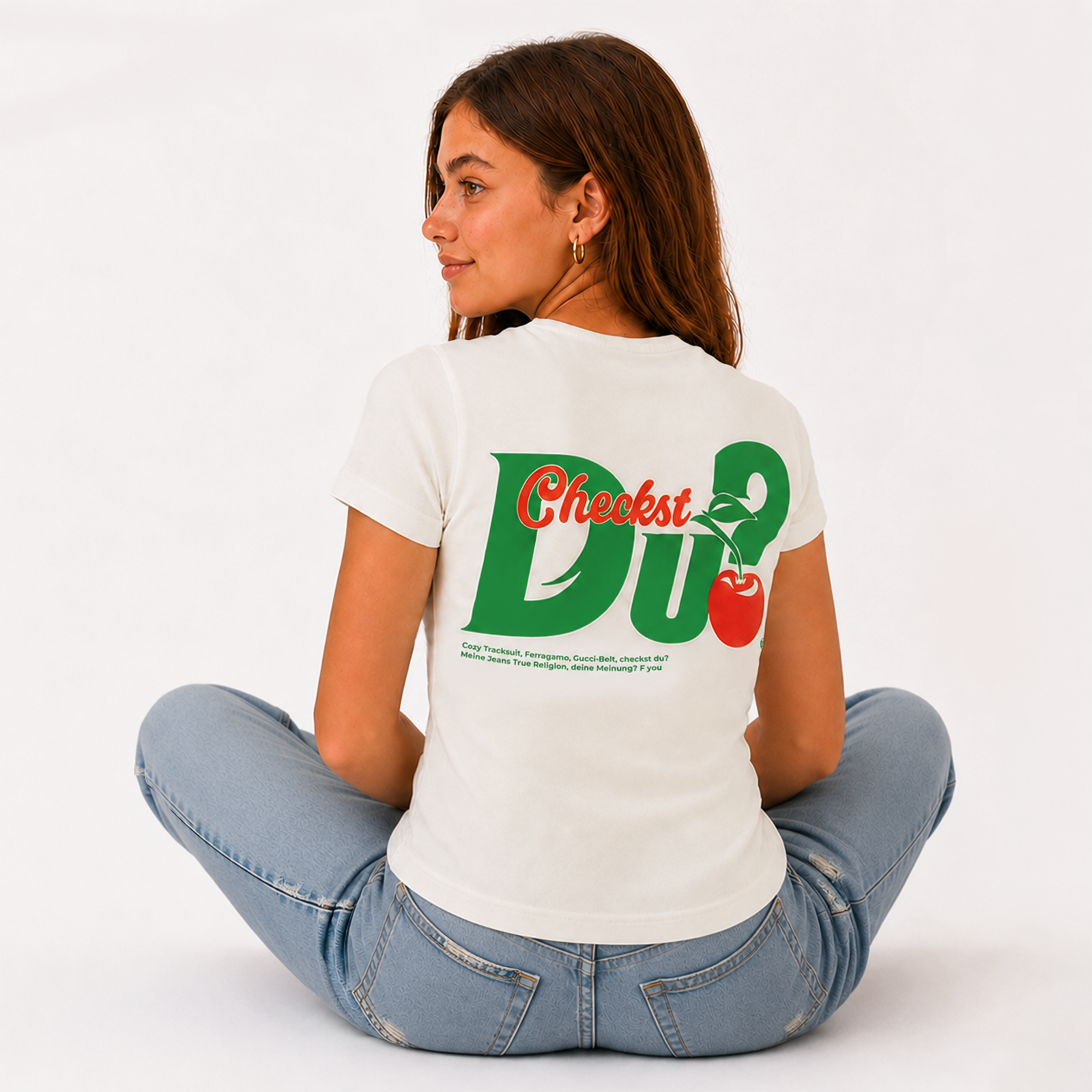 ZAH1DE Checkst du? Girlie Shirt 448616